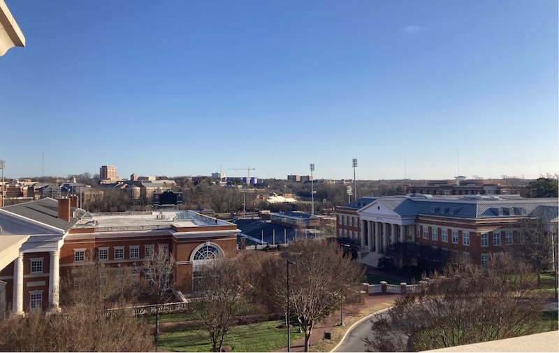 Campus view from the CIPHER center